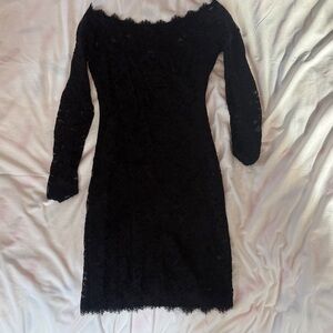 Elegant Black Lace Dress